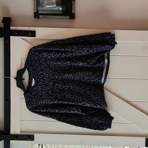 Animal print Cropped Crewneck